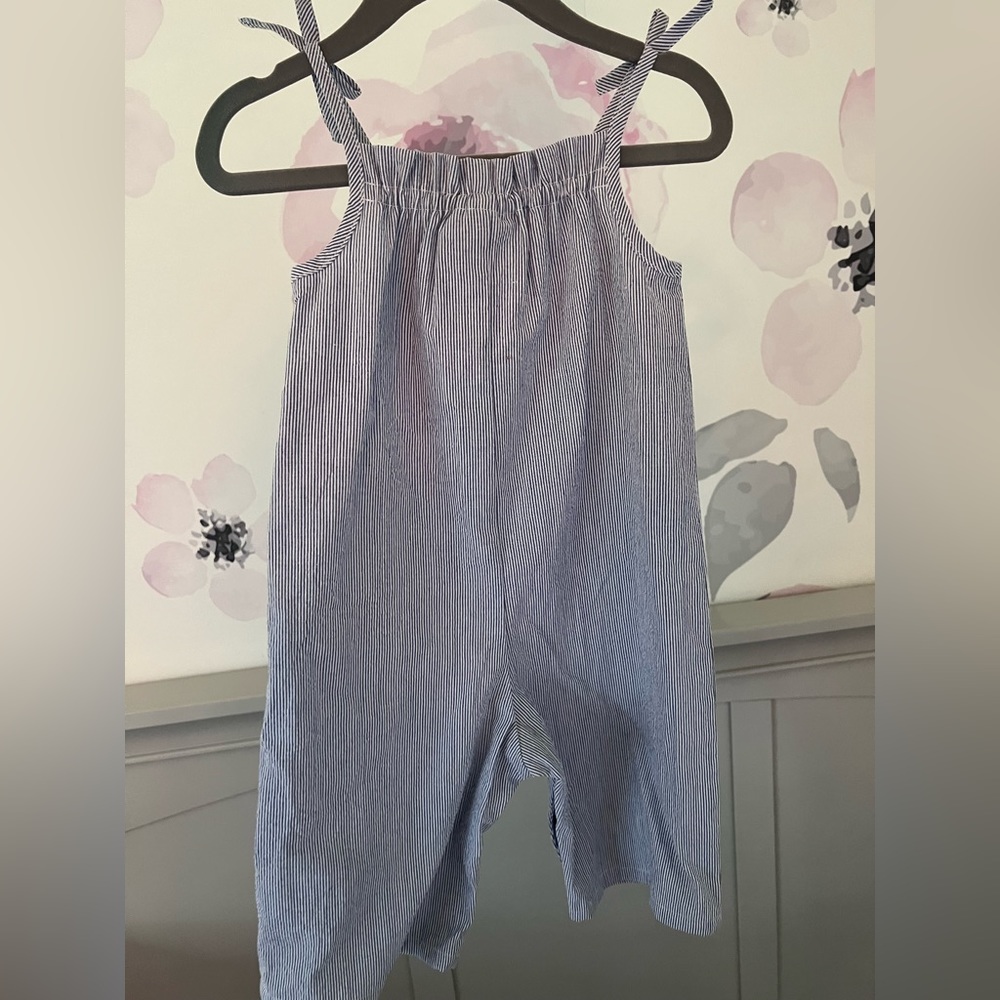 Little White Company - Toddler Striped Playsuit NWT